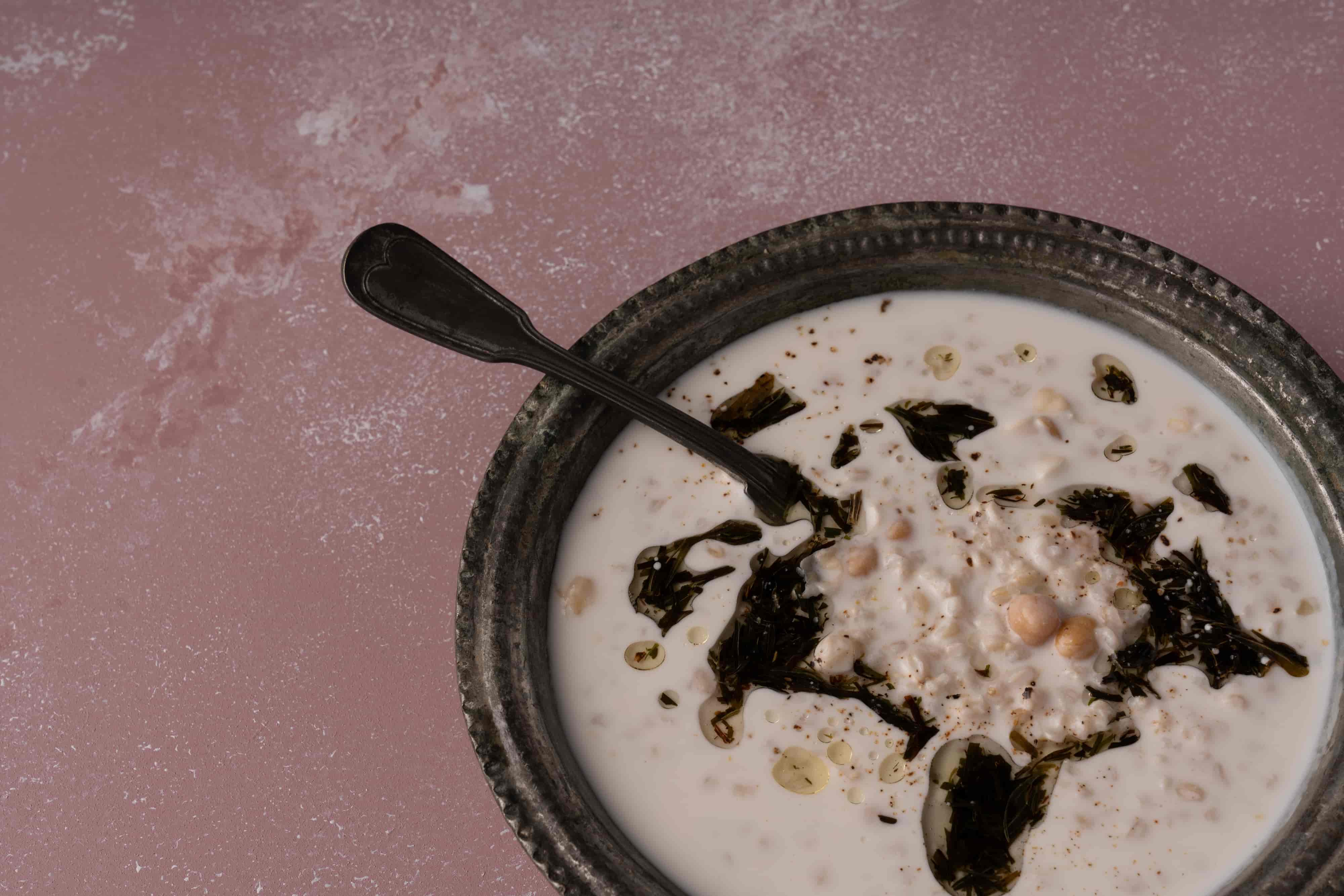 شوربة البرغل باللبن 2